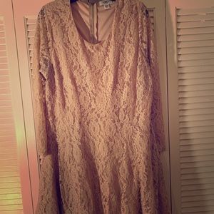 Mauve lace dress